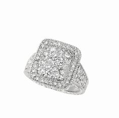 Prongs Style Code# R6647PD_RG Setting: Prongs Dimensions: 9/16 inch in width Diamond 1: Diamond Shape 1: Round Qty of Diamond 1: 17 Weight 1 CT: 0.7 Setting 1: Prongs Weight 2 CT: 1.33 Total Dia Weight: 2.03 Clarity: SI2 Color: G-H Gold Karat: 14K Color 2: Rose Approxe WT Grams: 9.10 Rings And Bands, Diamond Jewelry Store, Fancy Rings, Fine Diamond Jewelry, Diamond Cocktail Rings, Tennis Bracelet Diamond, Best Diamond, Three Stone Rings, Diamond Shape