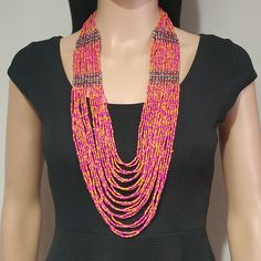 Two's Company || Hot Pink & Orange Seed Beads & Silver Tone Accent Beads Multi Strand Necklace Approximate Measurements: 27"-30" Nwt. Please Review The Images For Item Details And Condition. I'm Happy To Answer Any Questions You May Have. Thanks For Visiting My Closet. Be Sure To Check Back Oftenexciting New Jewelry Treasures Arriving Frequently! Pink Multi-strand Large Beads, Summer Party Beaded Necklaces With Large Beads, Summer Party Large Beaded Necklaces, Pink Beaded Necklaces For Festivals, Pink Faceted Beads For Festivals, Pink Faceted Beads For Festival, Festival Pink Beaded Necklace, Festival Pink Necklaces With Colorful Beads, Bohemian Pink Multi-strand Beads