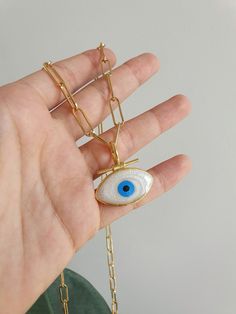 Handmade Turkish Traditional Evil Eye Necklace Made with love in İstanbul.. Delivery time : 7-14 days.. Personalized White Gold Plated Jewelry, Personalized White Gold-plated Jewelry, Gold Plated Evil Eye Jewelry As Gift, Gold-plated Evil Eye Jewelry As Gift, Gold Plated Evil Eye Jewelry Gift, Gold Link Jewelry Gift, White Round Pendant Jewelry As Gift For Mom, White Round Pendant Jewelry For Mom, White Round Pendant Jewelry Gift For Mom