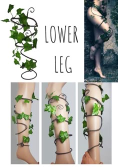 Poison Ivy Kostüm, Poison Ivy Halloween Costume, Leg Accessories, Fairy Costume Diy, Poison Ivy Costume, Ivy Cosplay, Poison Ivy Cosplay, Ivy Costume, Poison Ivy Costumes