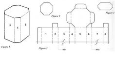 the diagram shows how to make a cube with two sides and three faces, as well as