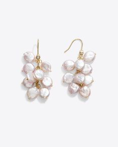 Petal pusher. Our Petal Pearl Drop Earrings are made with gorgeous freshwater pearls, for a look that works for everything from garden parties to dinners by the beach.  ======== Brass Casting 40%, Fresh Water Pearl 60% 2" H x 0.5" W Gently clean with a damp, soft, solvent free cloth. Avoid exposure to chemicals & p Tretorn Shoes, The Foggy Dog, Petal Pushers, How To Dress A Bed, Draper James, Light Spring, Fresh Water Pearl, Mini Dress Casual, By The Beach