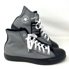 Converse Ctas High Top Canvas Gray Black Women Size Sneakers Custom A03947c-Bkgr Brand New With Box. 100% Authentic! Customized. We Could Tell You That It’s The Og Basketball Shoe, Created Over 100 Years Ago. Or That The Design Has Largely Stayed The Same, Because Why Mess With A Good Thing. Or How It Became The Unofficial Sneaker Of All Your Favorite Artists And Musicians, Who Each Made It Their Own. Yeah, We Could Share A Lot Of Stories, But The One That Matters Most Isn’t Oursit’s Yours. It’s Gray Vulcanized Sole Sneakers For Streetwear, Sporty Gray Canvas Shoes, Sporty Gray Canvas Shoes For Sports, Sports Gray Canvas Shoes With Rubber Sole, Gray Canvas Sports Shoes With Rubber Sole, Gray Canvas Shoes With Rubber Sole For Sports, Black High-top Canvas Shoes For Outdoor, Gray Urban Sneakers With Laces, Gray Vulcanized Sole Canvas Shoes For Sports