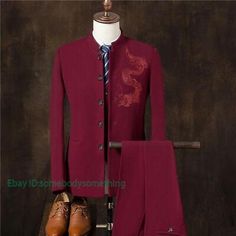 ad eBay - Men's Formal Dress Blazer Wedding Chinese Suit Embroidered Slim Fit Costume Coat - Buy Now, click the link (eBay) Chinese Suit, Wedding Chinese, Blazer Wedding, Blazers Men, Buy Coats, Dress Blazer, Chinese Wedding, Mens Formal, Suit Separates