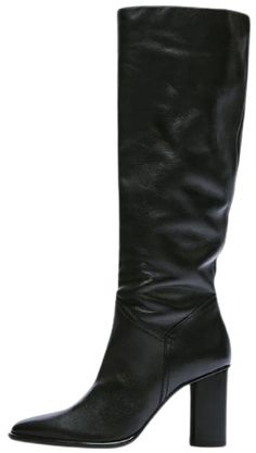 Leather Knee High Boots- Sansa Costa Leather Heeled Boots With Closed Toe, Leather Heeled Boots With Closed Toe And Leather Lining, Leather Heeled Boots With Leather Lining And Closed Toe, Leather Heeled Boots With Rubber Heel Cap, Classic High Heel Leather Boots, Casual Calf Leather Pointed Toe Boots, High Heel Boots With Faux Leather And Leather Lining, Casual Leather Mid-calf Boots With Stacked Heel, Trendy Leather Heeled Boots With Snip Toe