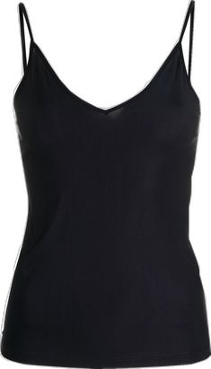 Jil Sander, Camisole Top, V Neck, Black