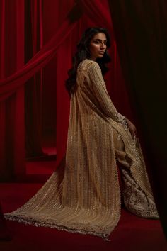 Brand: Sana SafinazProduct Code: N241-008-3CJCollection: Nura by Sana Safinaz Unstitched Festive Formal CollectionFabric: Georgette DESIGN DETAILS: Shirt Front (Embellished) Mustard Beige Georgette 1.5 Meters Shirt Back Embroidered Mustard Beige Georgette 1.5 Meters Front A\B Daman Cutwork Organza 2 Pieces Hand Embellished Lace Organza 5 Meters Sleeves Embroidered Mustard Beige Georgette 1 Meter Sleeves Cutwork Border Organza 1 Pair Sleeves Lace (Embellished) Organza 1 Meter Back Daman Border Organza 1 Piece Lining Silk 2.5 Meters Dupatta Chiffon Mustard Beige 3 Meters Dupatta 4 side Border Organza 8 Meters Printed Puff Lehnga Net 6 Meters Lehnga Embroidered Lace 5 Meters Lehnga Lining Silk Mustard Beige 5 Meters DISCLAIMER:* Lining, Laces, and Tassels are not included in unstitched varian Side Border, Organza Suits, Pakistani Designer Clothes, Sana Safinaz, Luxury Wear, Silk Suit, Silk Trousers, Pakistani Designers, Chiffon Shirt