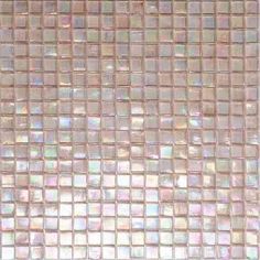 Clear Pearlescent Squares Glass Tile Paper Face, Pool Fountain, Bathroom Floors, Beige Tile, Fresh Color Palette, Deck Tile, Pink Tiles, Pink Palette, Kitchen Backsplashes