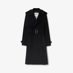 Cashmere Trench Coat in Black - Women | Burberry® Official Trench Coat Burberry, Burberry Store, Cape Outfit, Brooklyn Home, Brooklyn Brownstone, Burberry Coat, Burberry Trench Coat, Jumpsuit Men, Burberry Black