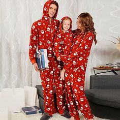 Season:Winter,Fall; Fabric:Polyester; Sleeve Length:Long Sleeve; Look After Me:Machine wash; Gender:Family Look; Style:Adorable,Sweet,Casual,Active; Elasticity:Micro-elastic; Occasion:Athleisure,Indoor,Sport; Kids Apparel:Pajamas; Pattern:Christmas pattern,Santa Claus,Animal; Design:Print; Front page:FF; Listing Date:10/28/2021; Bust:; Length:; Size chart date source:Provided by Supplier.; Festival:Christmas Gifts Under 30 Dollars, Christmas Jumpsuit, Pjs Matching, Holiday Jumpsuit, Stylish Loungewear, Family Pjs, Christmas Romper, Family Matching Christmas, Family Pajama Sets