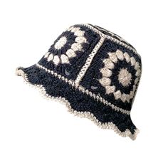 PRICES MAY VARY. CIRCUNFERENCE- 22.04 to 22.83 inche, the crochet hat has slightly elastic, made to fit average adult head. SUPERIOR QUALITY- Cute Hand Made Knitted hat are made of premium quality polyester and cotton, makes the hat soft and cozy. which is comfortable, skin-friendly for daily wear. GREAT ACCESSORY- Suitable for daily wearing, traveling, shopping, taking photos. Foldable and packable, it always ready for on-the-go. STYLISH- Our trendy knitted hat features flower pattern, hollow o Boho Knitting, Knit Bucket Hat, Floral Bucket Hat, Knitted Beanies, Floppy Beach Hat, Crochet Hats Free Pattern, Crochet Bucket Hat, Fishing Hat, Hat For Women