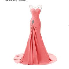 a pink dress is on display in front of a white background with the words formal party dresses