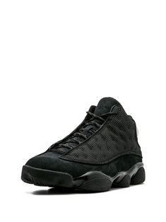 Jordan Air Jordan 13 Retro "Black Cat" Sneakers - Farfetch Black High Top Sneakers Women's, Jordan Retro 13 Black, David East, Cat Sneakers, Jordans 13, Jordan 13 Black, Custom Jordans, Jordan 13 Shoes, Nike Fashion Shoes