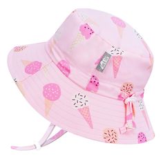 PRICES MAY VARY. GRO-WITH-ME® SMART DESIGN: Baby and kids' sun hat with fully adjustable head drawstring. Allows you to size up so you can use the same sun hat for multiple seasons. UV SUN PROTECTION & QUICK DRY: Made with 50+UPF aqua-dry water-repellent fabric, this sun hat for kids offers all day UV protection and comfort; perfect for beach and pool water-play. UV rating is due to weave of the fabric, no harmful chemicals or dyes were used. The brim stays up well wet or dry. STAY-ON SAFE: Adju Kids Sun Hat, Pink Ice Cream, Baby Bjorn, Baby Words, Baby Einstein, Baby Jogger, Kids Water, Waterpark, Boys Swim