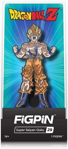 the dragon ball z figure is shown in this card game box, which features an image of