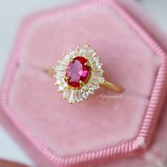 Victoria Ruby Ring 14K Yellow Gold Vermeil Ring Vintage Ruby | Etsy Classic 14k Gold Ruby Ring With Halo Design, Classic Ruby Halo Promise Ring, Classic Ruby Halo Ring, Classic Ruby Ring With Halo Setting For Promise, Classic Ruby Halo Ring For Promise, Classic Halo Ruby Promise Ring, Wedding Ruby Birthstone Ring Stamped 14k, 14k Gold Ruby Ring With Halo Setting For Anniversary, Classic Ruby Ring With Halo Design For Promise