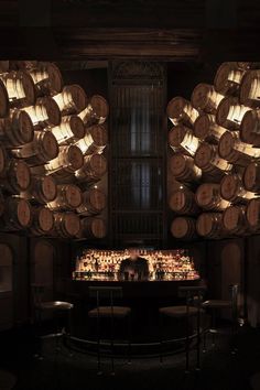 6,000 Pieces Of Discarded Whiskey Barrels Were Used In The Design Of ... image.