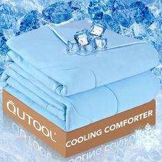 PRICES MAY VARY. Keep Cool and Fresh All Night: QUTOOL cooling blanket is crafted from innovative Q-Max > 0.5 Japanese Arc-Chill cooling fabric to brilliantly absorb body heat and humidity, reduce skin temperature by 4 to 9°F instantly, make you cool and comfortable without perspiration the whole night. Especially help hot sleepers to combat night sweats and insomnia. A revolutionary design, especially for night sweats.It also serves as a stocking stuffers for men women. DOUBLE-SIDE COOLING DESIGN - Both sides of the top feature the upgraded cooling fiber fabric, QUTOOL cooling comforter can quickly absorb your body and keep the long-last cooling feel(12X faster than cotton), offering exceptional softness and excellent breathability. A cool bed blanket can be a great help for night sweats Cooling Comforter, Cool Bed, Cool Comforters, Cosy House, Winter Bedding, Stocking Stuffers For Men, Cooling Blanket, King Comforter, Cool Technology