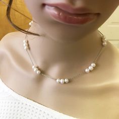 "* FW Pearl Necklace * free shipping in US, ship out from new jersey, worry free -Type: Round Off Freshwater Pearl -Grade: A-AA,  very Good Luster -Size: 6-7-8mm pearl -Length:17''-36\" (can be changed if order) -Color: ivory white pearl -Finding: sterling silver spring clasp/925 chain -Weight: Approx 60g,  -Shipping: First Class Air Mail in next 24hr Business day -Package: Gift bag or small Box #N202 Guarantee: 14 Days Guarantee Exchange or Full refund I also have same style earring, please check the list: https://www.etsy.com/listing/207423942/freshwater-pearl-earring-natural-white?ref=shop_home_active_15 Bracelet: Special customer order is welcome!" Classic White Hypoallergenic Necklace, Nickel-free White Necklace For Formal Occasions, Formal White Nickel-free Necklace, Hypoallergenic Sterling Silver Necklaces In White, Hypoallergenic White Sterling Silver Necklaces, Beach Glass Necklace, Lampwork Necklace, Round Off, Beachglass Jewelry