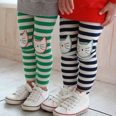 new 2014 autumn spring girls kids children clothing baby child pants casual long trousers kz 3285 pencil casual girl legging-inPants from ... Cat Leggings, Spring Girl, Kids Leggings, Cat Themed, Long Trousers, Children Clothing, Pants Casual, Knee Pads