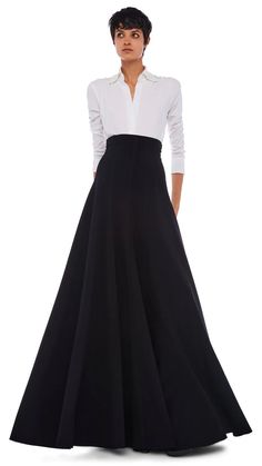 LONG GRACE SKIRT – Black – Norma Kamali Maxi Black Skirt, Navy Blue Formal Dress, Blue Dress Formal, Norma Kamali, Wardrobe Ideas, Fall Fashion Trends, Black Skirt, Skirt Black, Long Life