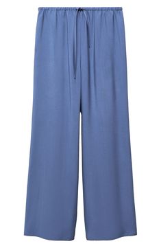 Move easily in these wide-leg drawstring pants that make a stylish work-to-weekend impression. Elastic/drawstring waist Side-seam pockets 87% viscose, 13% polyester Machine wash, line dry Imported Wide Leg Drawstring Pants, Drawstring Pants, Dark Navy, Drawstring Waist, Mango, Wide Leg, Nordstrom, Size Large, Elastic