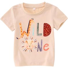 PRICES MAY VARY. Material : Our 1st birthday girl shirt, wild one birthday boy shirts- Made from high-quality cotton material, soft,comfortable and breathable. Our birthday t-shirts for 1 year old baby girls or boys are soft and gentle on your baby's delicate skin. Cute Cartoon Animals Design : Wild One Birthday girl tees shirts 1st, Wild One Birthday boys tees shirts, letter print, cute cartoon animals colorful graphic, 1 year old birthday tops for boys girls, shorts sleeves ,round neck summer Fun Cotton T-shirt For First Birthday, Playful Letter Print Tops For Birthday, Summer Cartoon Print Tops For Birthday, Summer Birthday Top With Cartoon Print, Casual Tops With Cartoon Print For Birthdays, Casual Cartoon Print Tops For Birthday, Casual Tops With Cartoon Print For Birthday, Graphic Print Shirt For First Birthday In Summer, Cute Cartoon Print Tops For Birthday