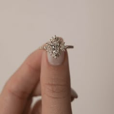 Moissanite bridal band Cute Engagement Rings, Future Engagement Rings, Ring Inspo, Dream Engagement Rings, Dream Engagement, Wedding Rings Vintage, Marquise Diamond, Pretty Rings, Ring Ideas