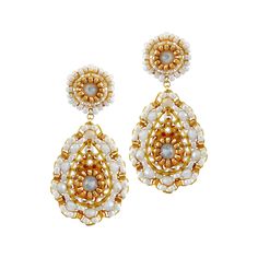 - Sku: E24411 $275.00 - LENGTH: 1.5 inches - SWAROVSKI CRYSTAL -14KGF, MIYUKI Elegant Embellished White Earrings, Elegant White Embellished Earrings, White Crystal Embellished Jewelry, Luxury White Teardrop Earrings, White Crystal Drop Chandelier Earrings, White Beaded Drop Jewelry, White Teardrop Jewelry For Party, Luxury White Pear-shaped Bridal Earrings, White Crystal Embellished Dangle Bridal Earrings