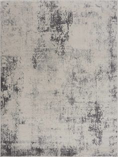 an area rug with gray and white colors