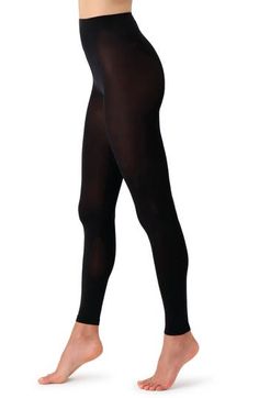 These opaque leggings boast a silky appearance and soft, flat seams to keep you feeling comfortable. Polyamide/elastane Hand wash, dry flat Made in Italy Opaque Leggings, Hosiery, Tights, Nordstrom, How Are You Feeling, Leggings, Black