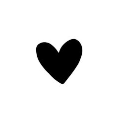 a black heart on a white background