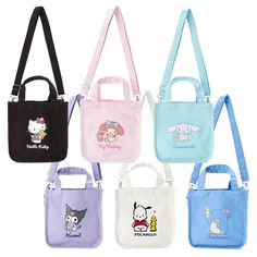 Sanrio Mini 2-Way Tote Bag – JapanLA Japanese School Bag Student, Hello Kitty Show, Japanese School Bag, Card Costume, Sanrio Stuff, Kawaii Style, Japanese School, Hello Kitty My Melody, Coin Bag