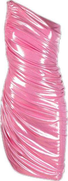 Norma Kamali, Metallic Dress, Dress Pink, Pink Dress, One Shoulder, Collage, Pink, Pins