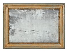 an old wooden frame with some paint on it