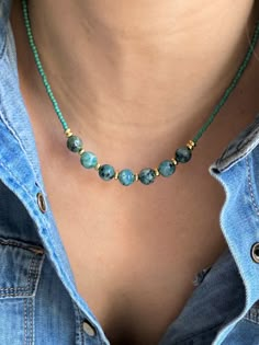 Spiritual Beaded Jewelry, Chunky Beaded Jewelry, Funky Jewelry Necklaces, Beaded Jewelry Inspiration, Turquoise Jewelry Diy, Diy Necklace Ideas, Beaded Necklace Pattern, Diy Beaded Necklace, Jewellery Project