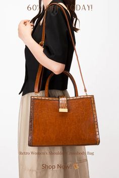 Make a statement with our chic Retro Women's Shoulder Crossbody Bag. Crafted for the modern woman who appreciates classic design. Retro Women, Three Piece, Crossbody Purse, Style Retro, Modern Woman, Purses Crossbody, Classic Design, Vegan Leather, Crossbody Bag