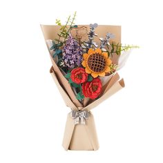 Rowood DIY Wooden Flower Bouquet 3D Puzzle Model Kit Bucket Wisuda, Meaningful Flowers, Preserved Flowers Bouquet, Wooden Flower Bouquet, Red Camellia, Flower Puzzles, Grandchildren Gifts, 3d Wooden Puzzle, Valentines Gift Ideas