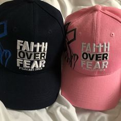 Set Of 2 Christian Hats Unisex (Nwt)For 1 Price $25 Faith Over Fear Jesus Hats, Christian Caps, Christian Girl Wallpaper, Christian Wishes, Christian Wear, Designer Bucket Hats, Mexican Style Dresses, Streetwear Hats, Jesus Clothes