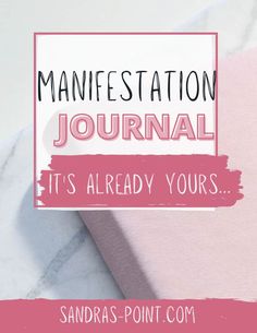 a pink and white marble counter top with text overlaying the image that reads, manchester journal it's already yours