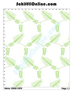 an image of a green leaf pattern on white paper with the words, seiffflonline com