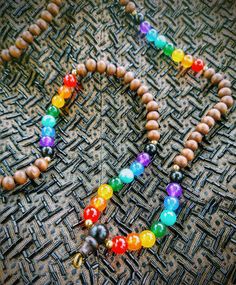 Mala Beads connecting you to the 7 main chakras, to balance and align your amazing energy within. Transform your life using the collection of crystals, gems, and colors to create positive change. ✨ Rainbow Gemstone Beaded Necklaces For Healing, Adjustable Multicolor Crystal Necklace With 8mm Beads, Bohemian Rainbow Crystal Necklaces For Healing, Spiritual Beaded Rainbow Crystal Necklaces, Rainbow Beaded Spiritual Crystal Necklaces, Spiritual Style Beaded Rainbow Crystal Necklaces, Multicolor Polished Beads Bracelet For Meditation, Rainbow Beaded Crystal Necklace In Spiritual Style, Multicolor Polished Beaded Bracelets For Meditation