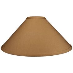 a brown lamp shade on a white background