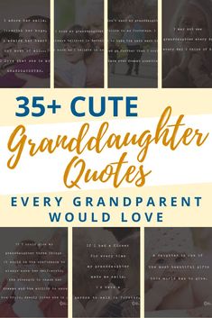 Cute Granddaughter Quotes Every Grandparent Would Love Quotes For Grandparents, Baby Smile Quotes, Thankful Quotes, Tuesday Quotes, Grandmothers Love