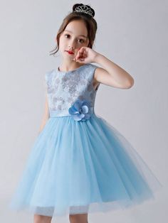 Silhouette Princess Neckline Jewel Hemline/Train Short / Mini Back Details Zipper Fabric Tulle, Polyester Embellishment Bows, Flowers Sleeve Length Sleeveless Fully Lined Yes Season Spring, Summer, Fall Weight 0.4kg Sleeveless Blue Tutu Dress For Dress-up, Light Blue Tulle Dress With Floral Applique, Blue Sleeveless Dress For Spring Wedding, Blue Sleeveless Wedding Dress For Spring, Blue Floral Applique Dress For Dress-up, Sleeveless Blue Tutu Dress For Party, Light Blue Sleeveless Princess Dress For Party, Blue Tulle Dress With Floral Applique, Blue Floral Applique Sleeveless Dress