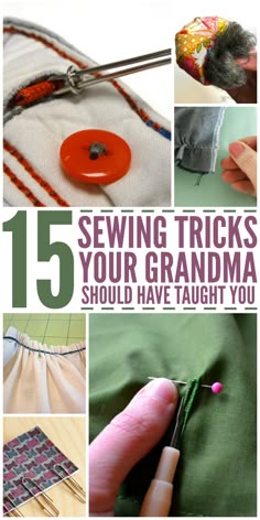 the cover of sewing tricks for your grandma should you have taught to sew?