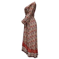 Fall Paisley Print V-neck Maxi Dress, Fall Bohemian Boho Dress For Vacation, Bohemian Fall Vacation Dresses, Fall Bohemian Vacation Dresses, Fall Vacation Bohemian Dresses, Hippie V-neck Dresses For Fall, Hippie V-neck Fall Dress, Flowy Bohemian Boho Dress For Fall, Fall Bohemian Flowy Boho Dress