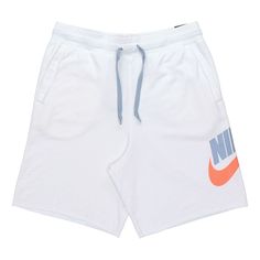 Nike Sportswear Shorts White AR2376-102 (Men's/Loose Fit) White Sportswear Shorts For Leisure, Sporty White Leisure Shorts, White Moisture-wicking Activewear For Leisure, White Moisture-wicking Leisure Activewear, White Casual Activewear For Leisure, Casual White Activewear For Leisure, Nike Sportswear Bottoms For Leisure, Nike Sporty Leisure Bottoms, Leisure White Activewear With Pockets