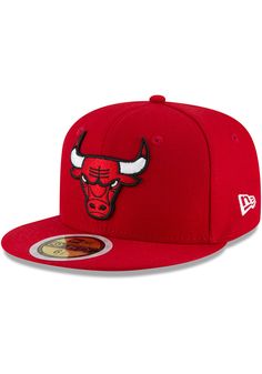 Your little Chicago fan will love cheering on their favorite team in this Chicago Bulls Red Fitted Hat. This fitted hat features a front embroidered team logo. New Era JR 59FIFTY, Front team embroidered logo, Six panel design with eyelets, Inner fabric sweatband, Fitted sizing, Side New Era flag, Polyester, Wipe clean with cloth or cleaning kit, 4 Sports Fan Fitted Hat With Flat Brim, Red Casual Snapback Hat For Sports Events, Team-colored Flat Brim Hat For Game Day, Casual Red Snapback Hat For Sports, Red Casual Snapback Hat For Sports, Casual Red Fitted Hat With Flat Brim, Red Trucker Hat With Embroidered Logo And Flat Brim, Casual Red Baseball Cap For Sports, Sporty Red Snapback Fitted Hat