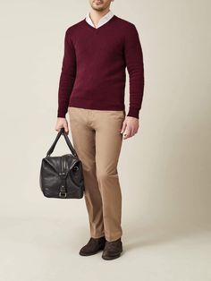 LUCA FALONI | PURE CASHMERE V NECK | MADE IN ITALY Fitted Cashmere V-neck Sweater For Work, Formal Cashmere Crew Neck Sweater, Long Sleeve Fine Knit V-neck Sweater For Work, Modern Merino Wool Sweater For Work, Workwear Merino Wool V-neck Sweater With Ribbed Cuffs, Fine Knit Long Sleeve V-neck Sweater For Work, Casual Merino Wool Business Sweater, Casual Merino Wool Sweater For Business, Classic Cashmere Sweater For Business Casual